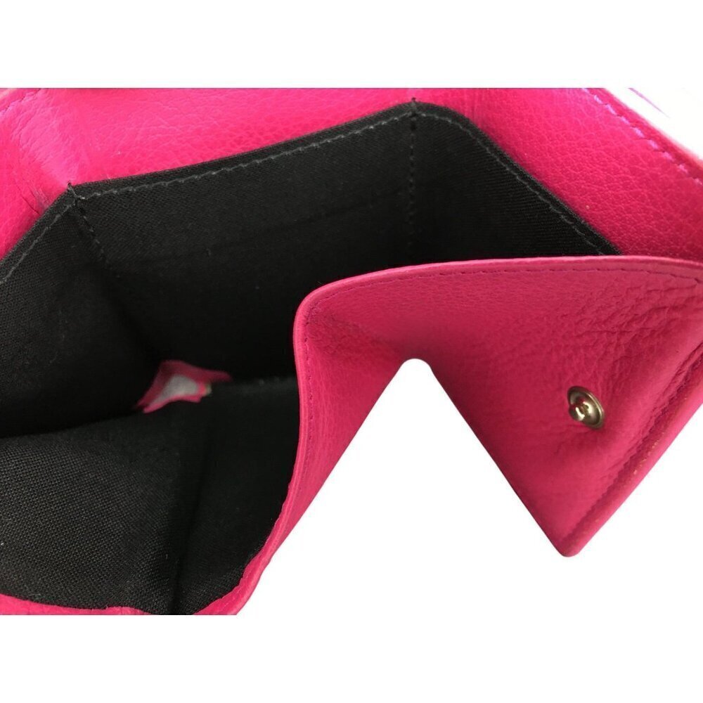 Balenciaga Papier Mini Wallet Pink Leather Envelope Design Foldable Wallet - Picture 6 of 7